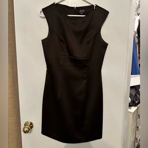 BCBG MazAzria Chocolate Brown Satin Mini-Dress - Size 8